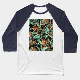 Monkey Tropical Jungle Baseball T-Shirt